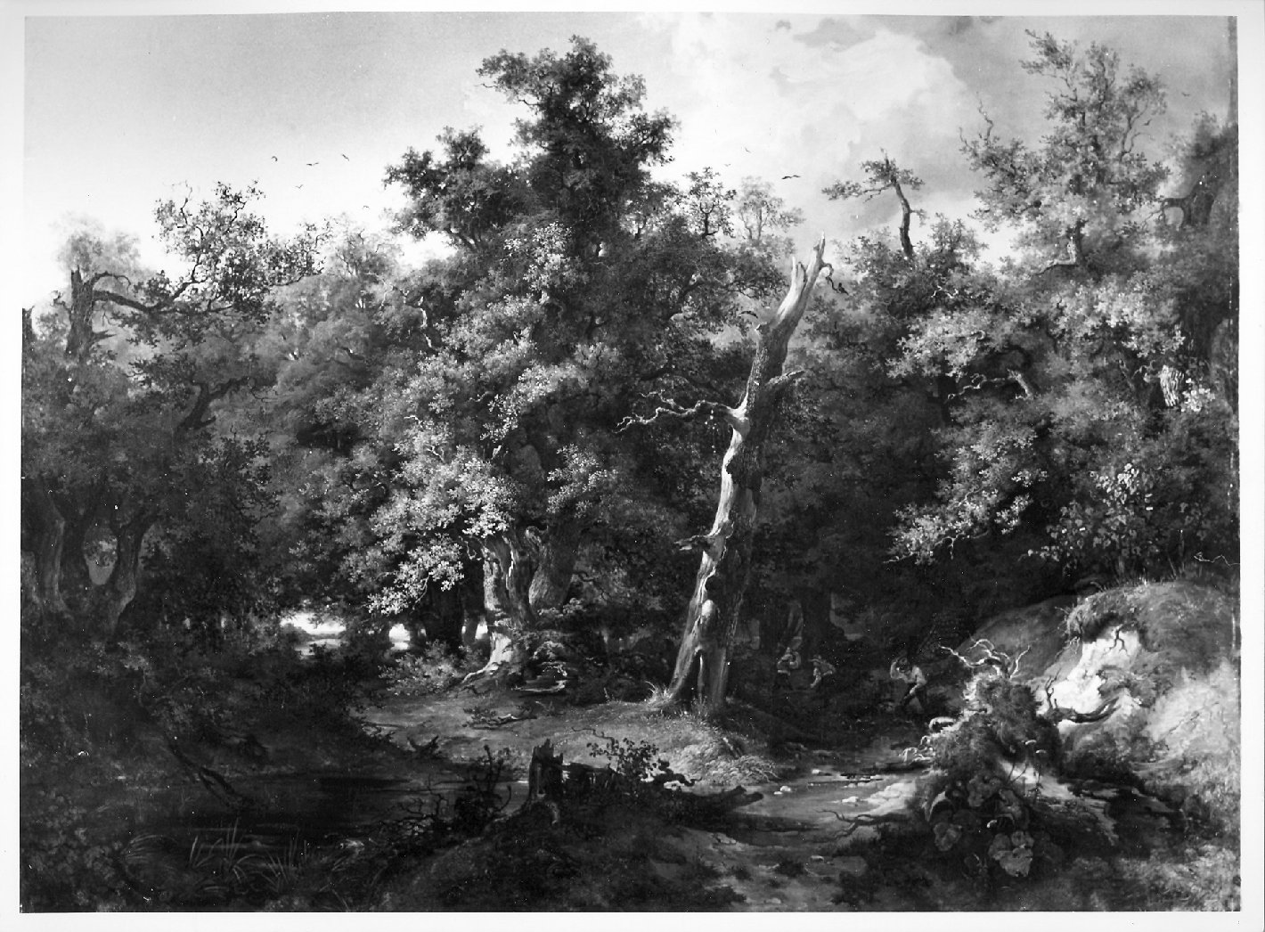 paesaggio con alberi (dipinto) di Swoboda Rudolph detto Swoboda il Vecchio (sec. XIX)