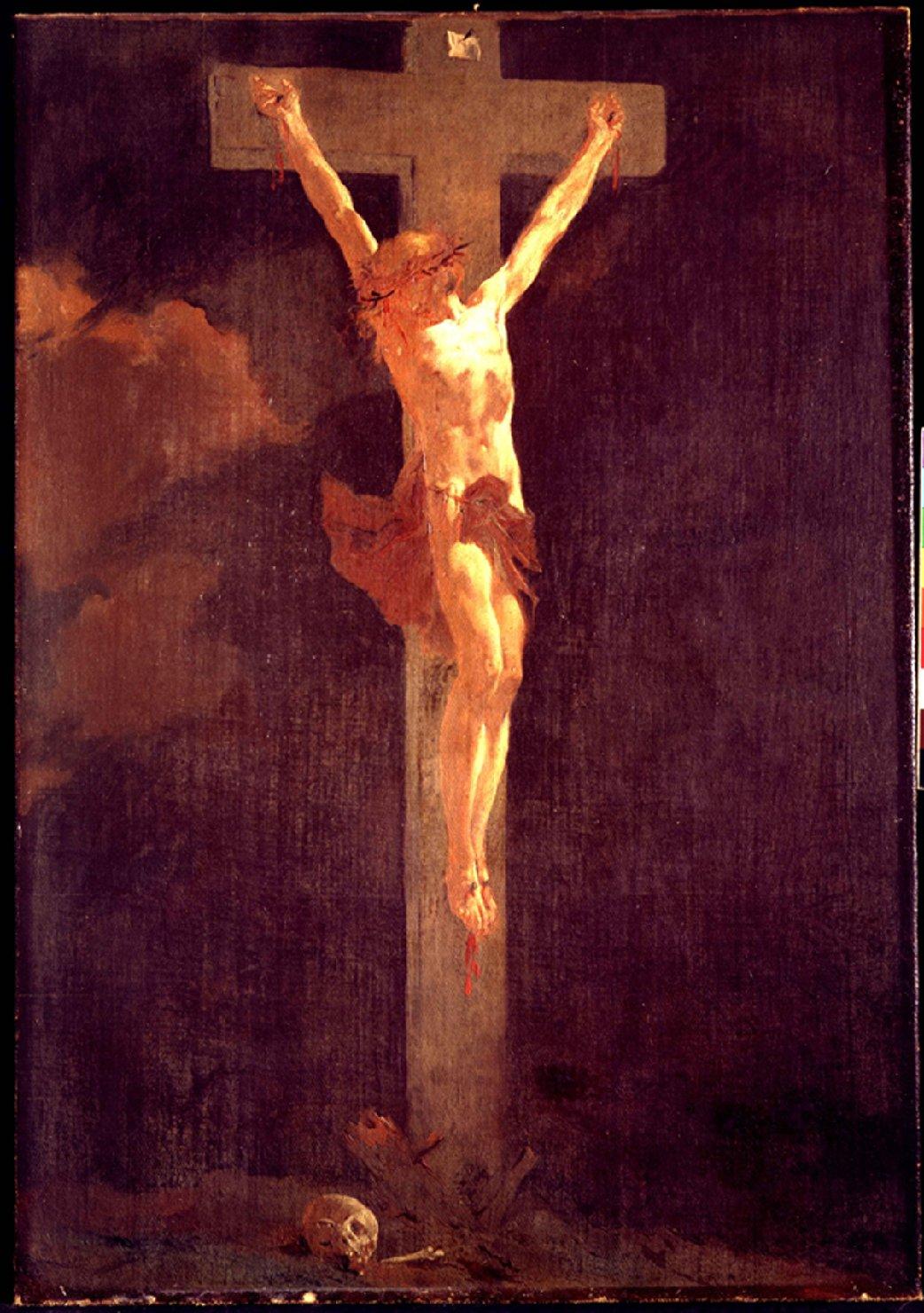 Cristo crocifisso (dipinto) di Piazzetta Giovanni Battista (secc. XVII/ XVIII)