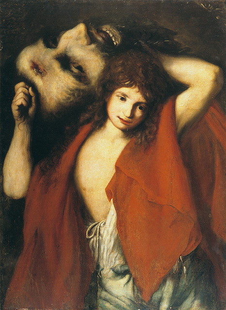 David con la testa di Golia (dipinto, opera isolata) di Forabosco Girolamo (metà sec. XVII)