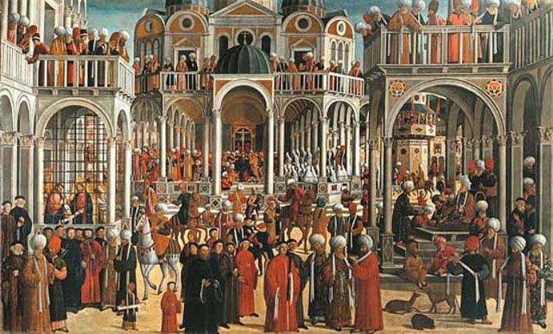 episodi della vita di San Marco (dipinto, opera isolata) di Mansueti Giovanni (sec. XVI)