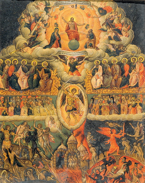 Giudizio Universale (dipinto, opera isolata) - ambito veneto (seconda metà sec. XVII)