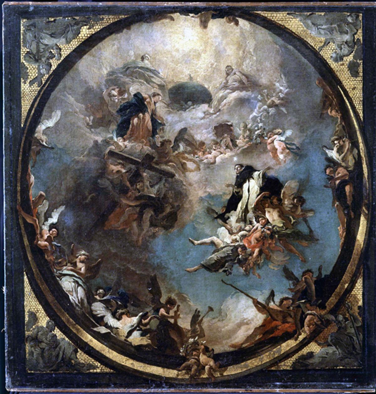 gloria di San Domenico (dipinto) di Tiepolo Giovanni Battista (sec. XVIII)