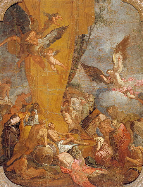 Il regno di Hypnos (dipinto, opera isolata) di Carpioni Giulio (sec. XVII)
