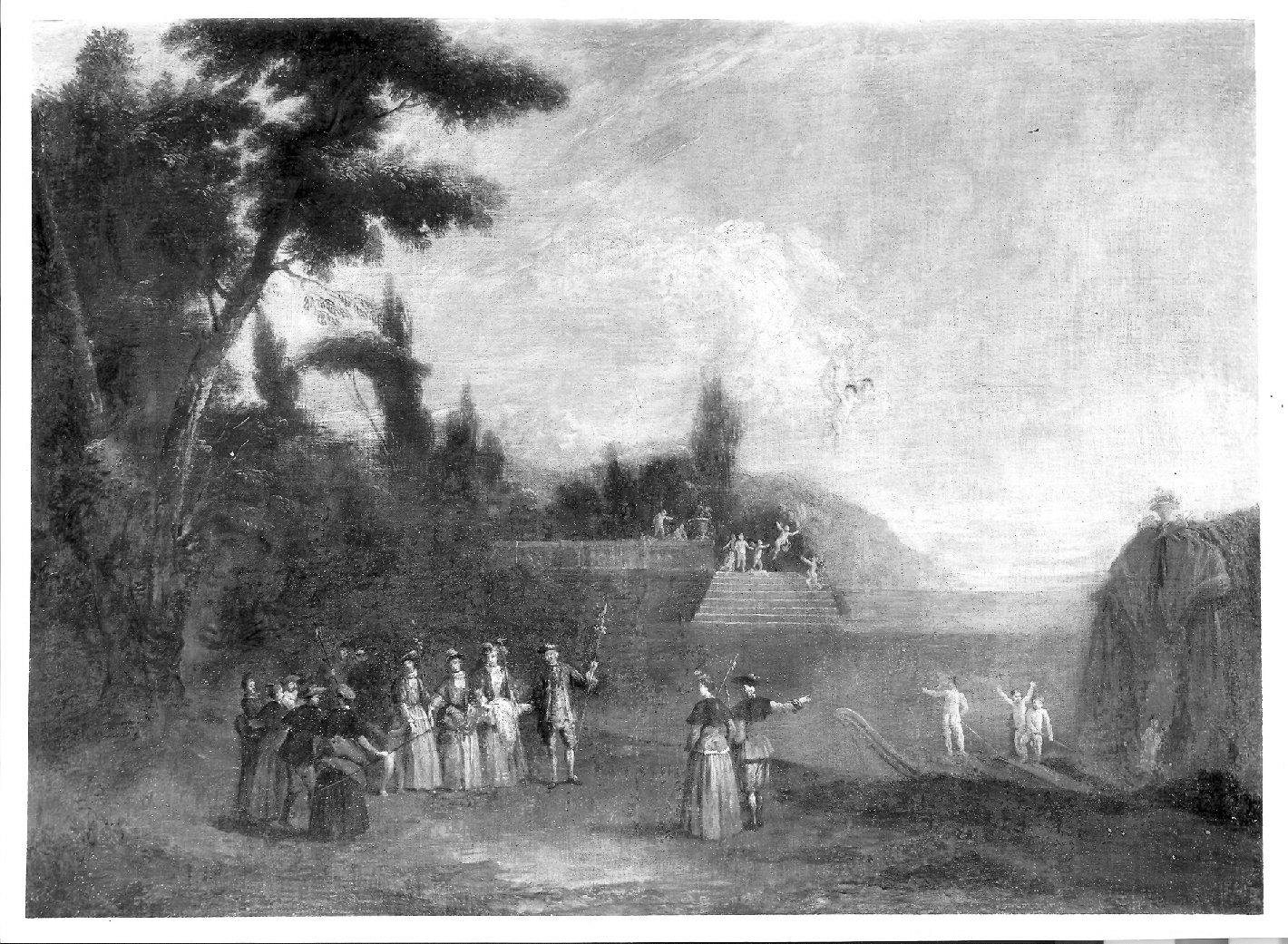 imbarco per Citera (dipinto) di Zais Giuseppe (cerchia) (sec. XVIII)