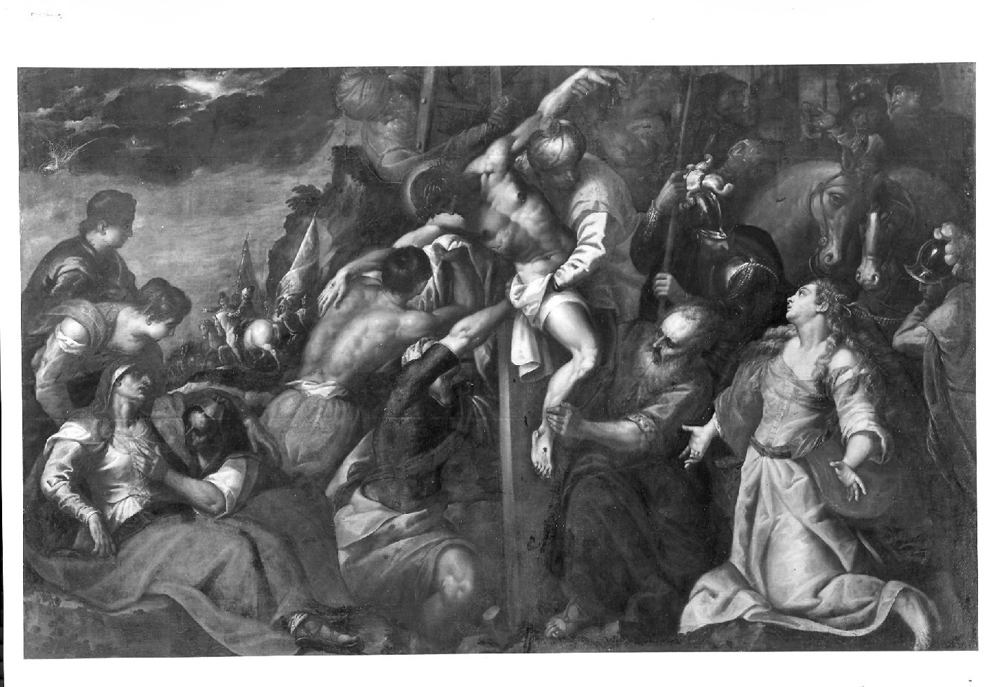 Deposizione (dipinto) di Michieli Andrea detto Vicentino (fine/inizio secc. XVI/ XVII)