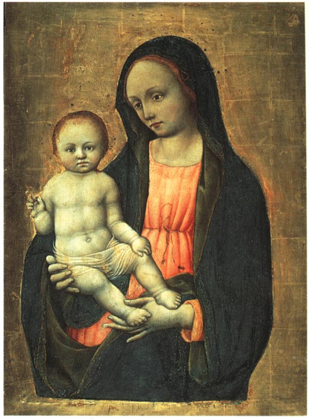 La Madonna col Bambino benedicente, Madonna con Bambino (dipinto) di Vivarini Antonio (sec. XV)