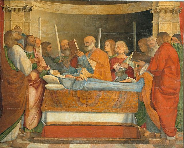 transito della Madonna (dipinto, opera isolata) di Pennacchi Pier Maria (inizio sec. XVI)