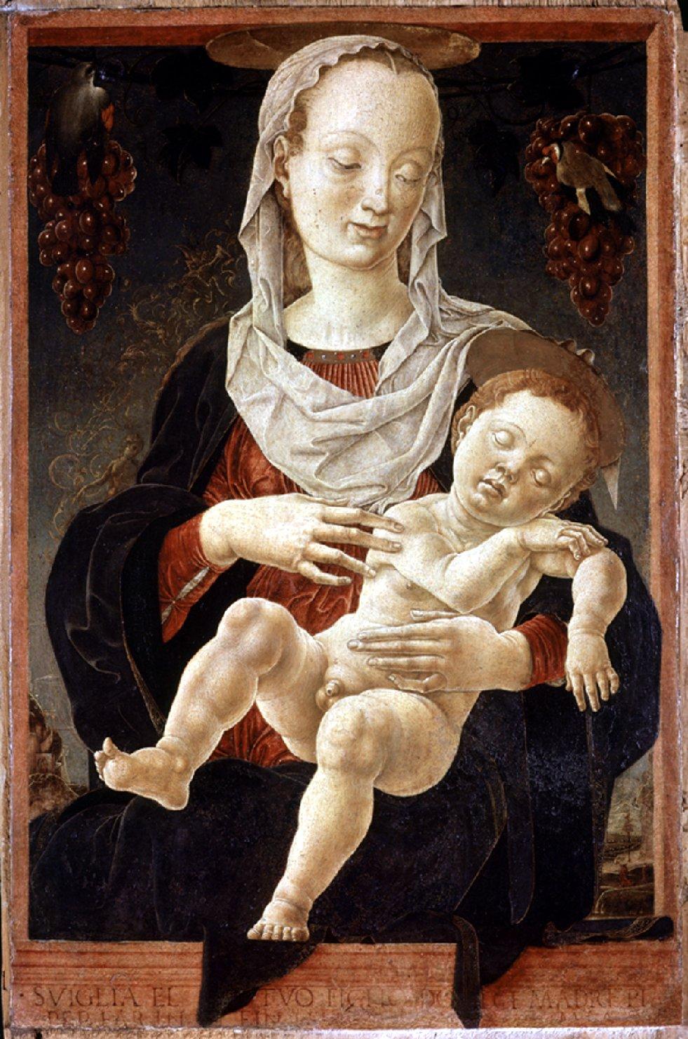 Madonna dello Zodiaco, Madonna con Bambino (dipinto) di Tura Cosmè (sec. XV)