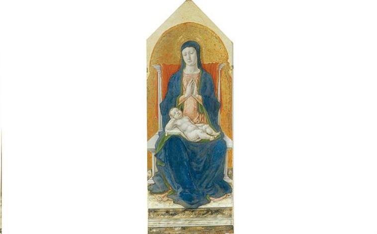 Polittico della Madonna, Madonna con Bambino (dipinto, insieme) di Vivarini Bartolomeo (sec. XV)