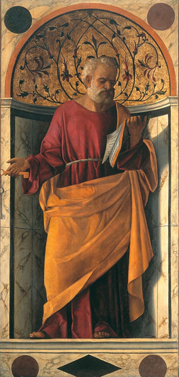 San Pietro (dipinto, opera isolata) di Bellini Giovanni detto Giambellino (ultimo quarto sec. XV)