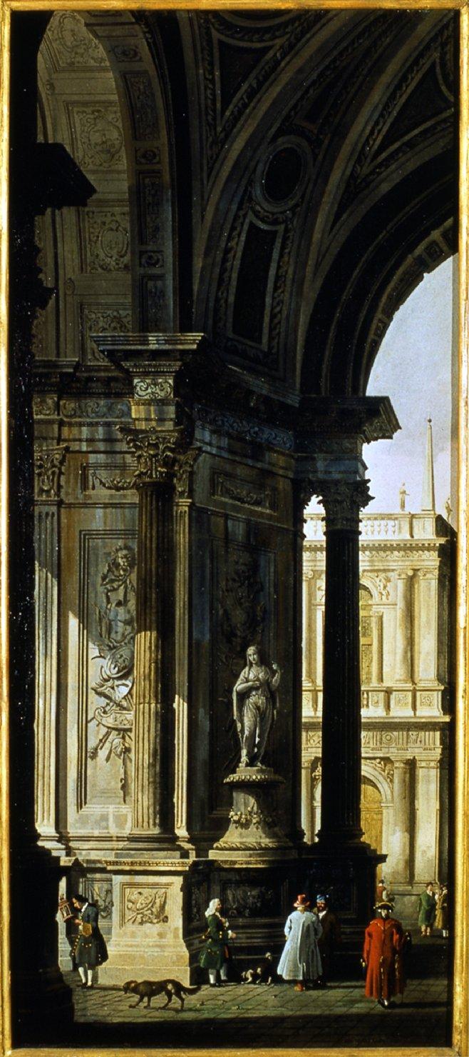 Prospettiva, architettura (dipinto) di Moretti Giuseppe (sec. XVIII)
