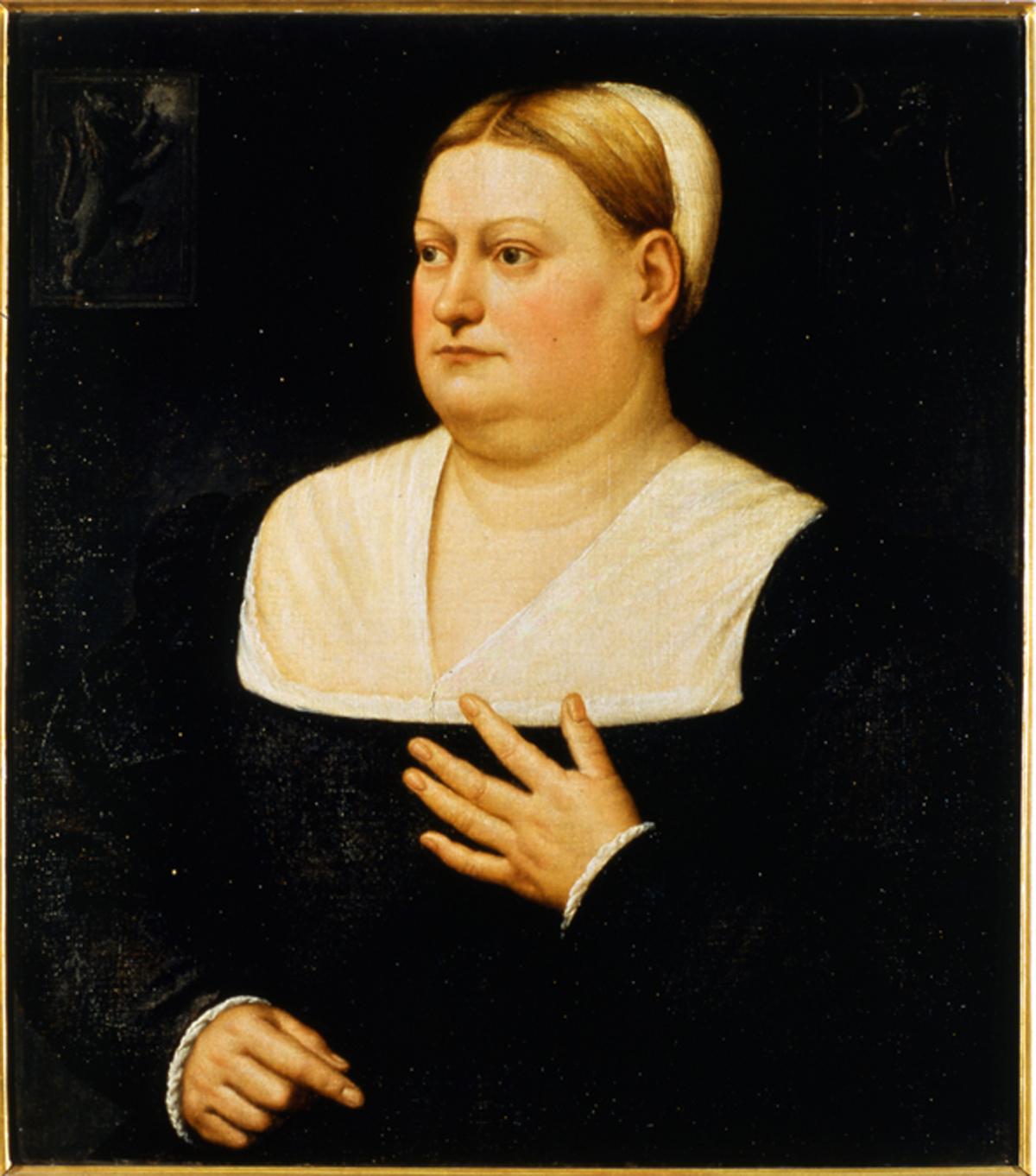 ritratto di donna (dipinto) di Licinio Bernardino (sec. XVI)