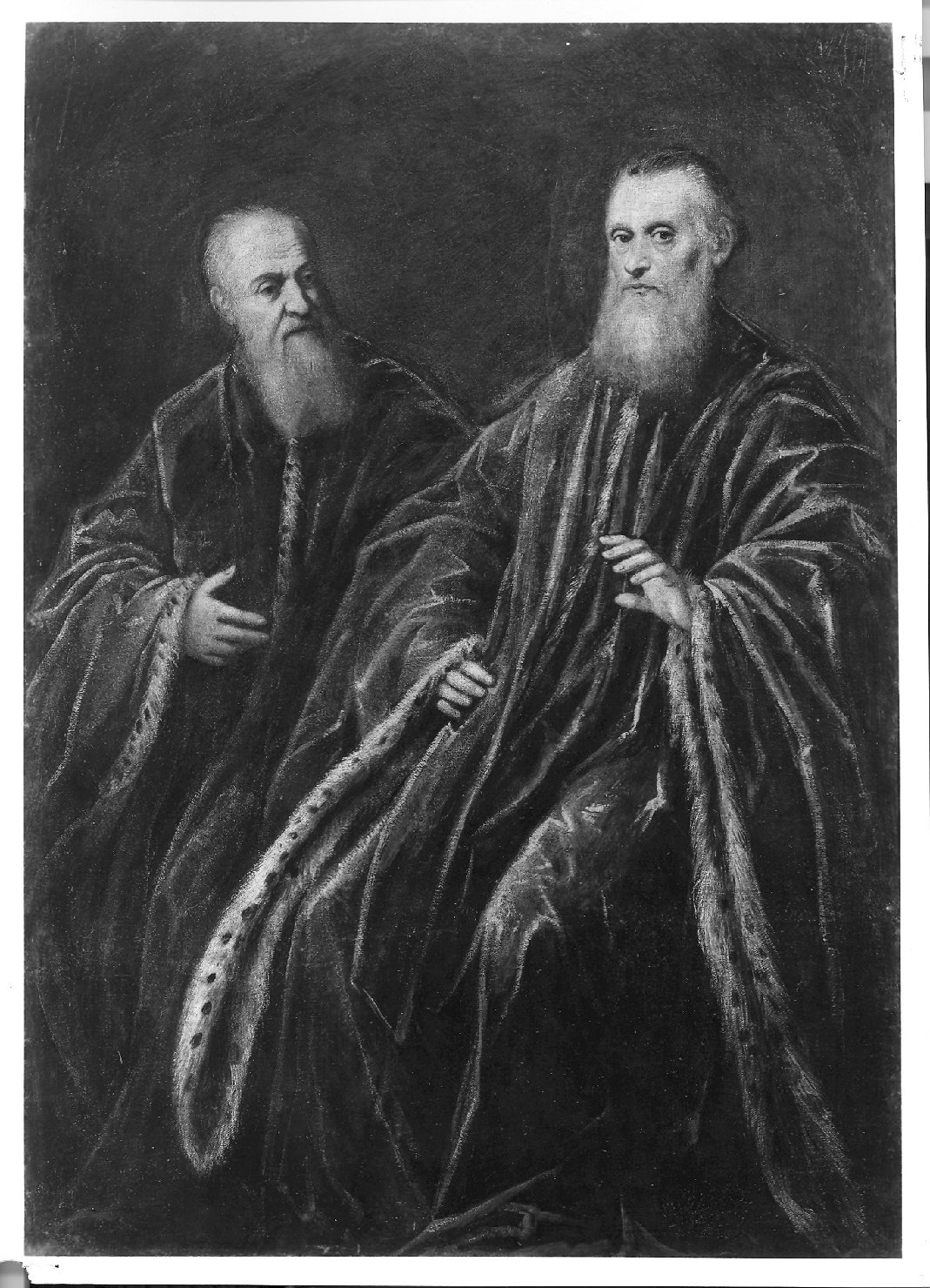 ritratto di due magistrati (dipinto, opera isolata) di Robusti Jacopo detto Jacopo Tintoretto (bottega) (seconda metà sec. XVI)