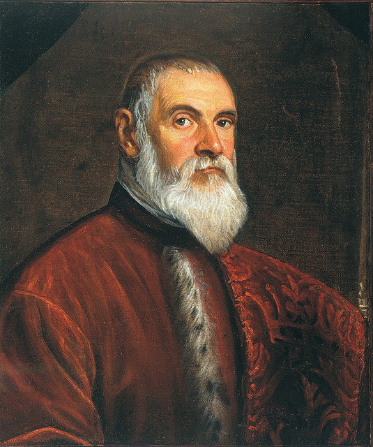 Ritratto di procuratore, ritratto d'uomo (dipinto, opera isolata) di Robusti Domenico detto Domenico Tintoretto (attribuito) (secc. XVI/ XVII)