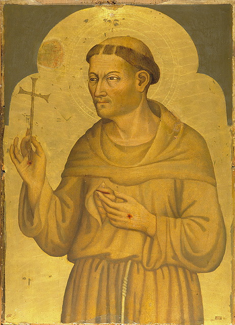 San Francesco d'Assisi (dipinto, opera isolata) - ambito veneziano (metà sec. XV)
