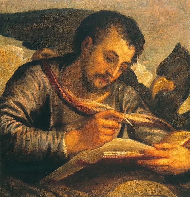 San Giovanni Evangelista (dipinto, opera isolata) di Mazza Damiano (attribuito) (sec. XVI)