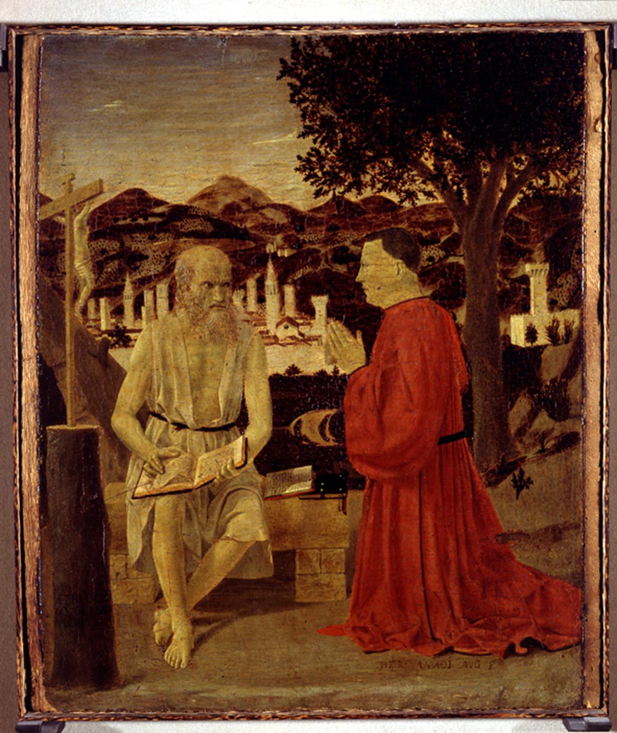 San Girolamo e un devoto (dipinto) di Piero della Francesca (sec. XV)