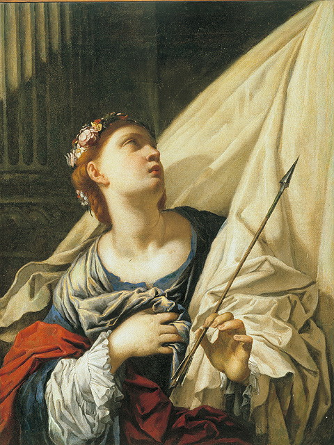 Sant'Orsola (dipinto, opera isolata) di Ruschi Francesco (attribuito) (sec. XVII)