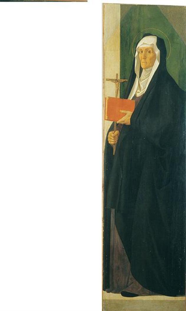 Santa Chiara (dipinto, opera isolata) di Vivarini Alvise (sec. XV)