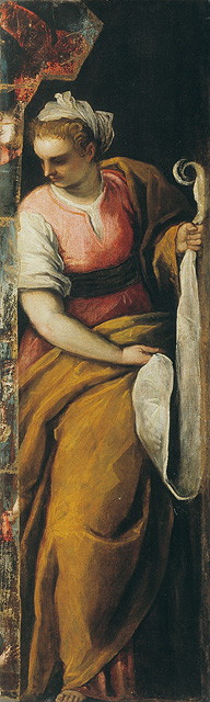 Sibilla (dipinto, opera isolata) di Negretti Jacopo detto Palma il Giovane (attribuito) (seconda metà sec. XVI)