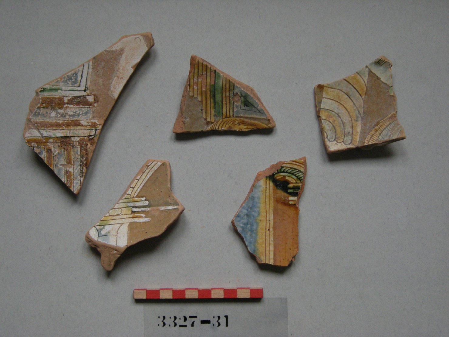 architettura (piatto, frammento) - ambito veneziano (secc. XVI/ XVII)