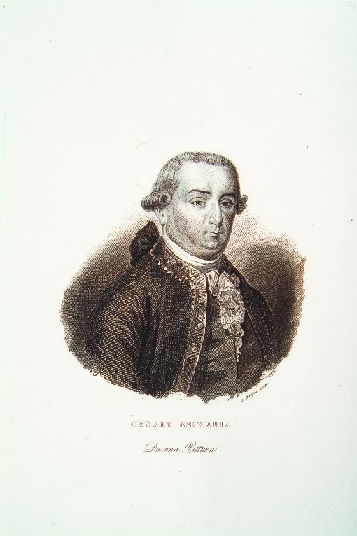 ritratto di Cesare Beccaria (stampa) di Maffeis S (prima metà sec. XIX)