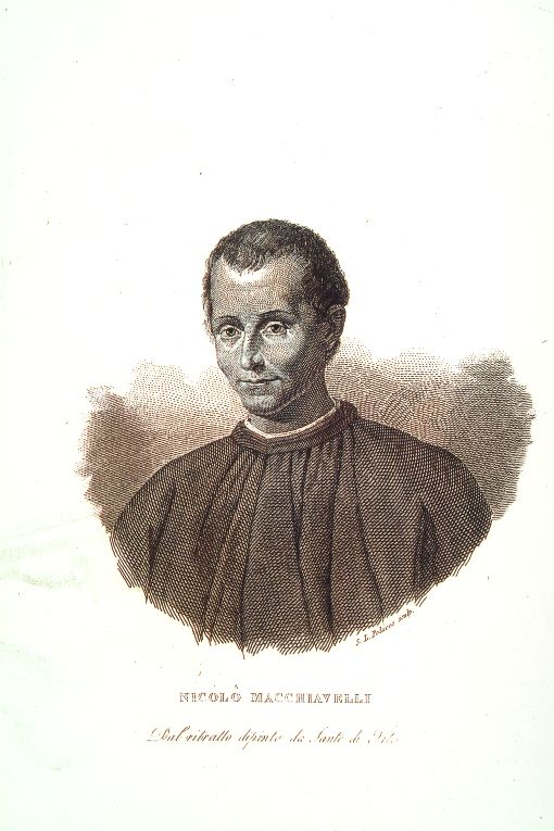 ritratto di Niccolò Macchiavelli (stampa) di Polacco Samuele L, Santi di Tito (sec. XIX)