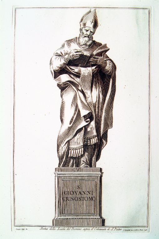 San Giovanni Crisostomo (stampa) di Bombelli Pietro Leone, Cades Giuseppe (sec. XVIII)