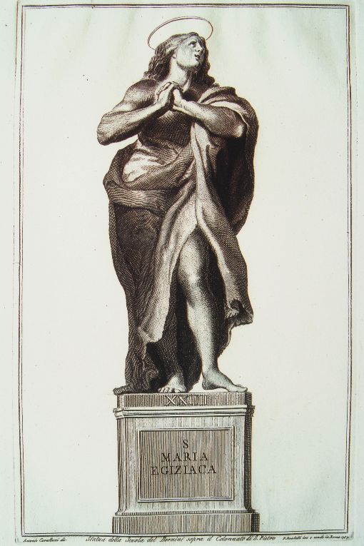 Santa Maria Egiziaca (stampa) di Bombelli Pietro Leone, Cavallucci Antonio (sec. XVIII)
