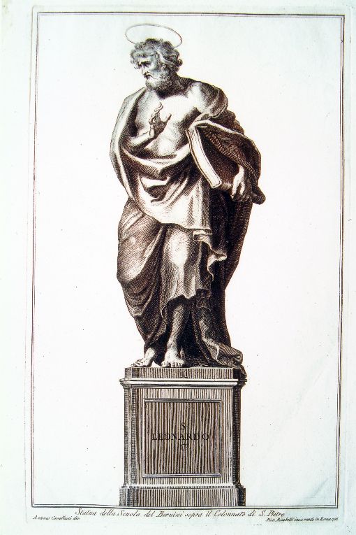 San Leonardo (stampa) di Bombelli Pietro Leone, Cavallucci Antonio (sec. XVIII)