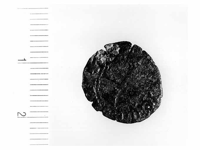 moneta - denaro gherardino - ambito napoletano (secc. XIII/ XIV d.C)