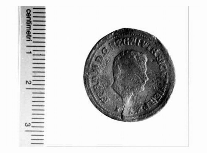 moneta - 1 e 1/2 tornese (sec. XIX d.C)