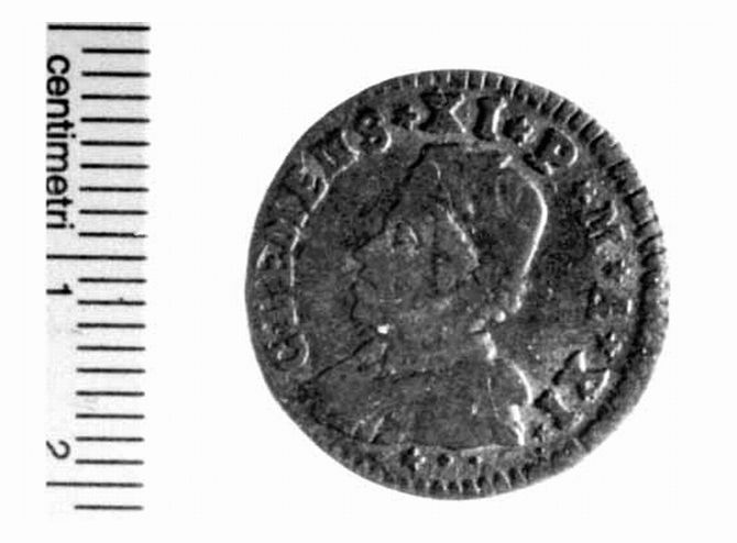 moneta - muraiola da 4 baiocchi (sec. XVII d.C)