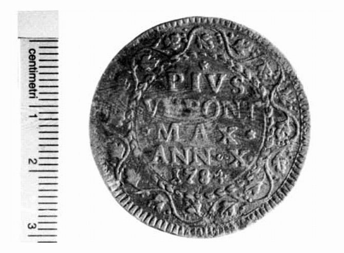 moneta - baiocco (sec. XVIII d.C)