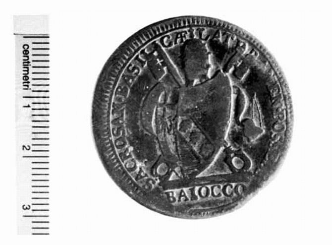moneta - baiocco (sec. XIX d.C)