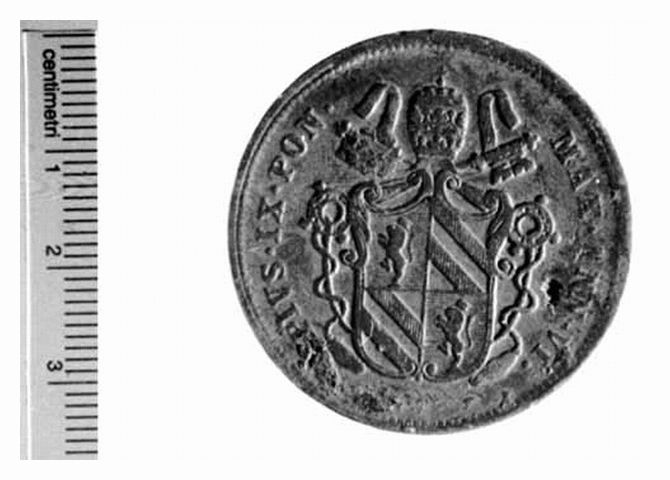moneta - 2 baiocchi (sec. XIX d.C)