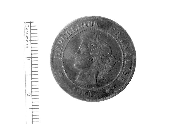 moneta - 5 centimes (sec. XIX d.C)