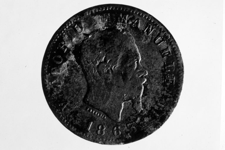 moneta - 4 lire di Ferraris Giuseppe (sec. XIX)