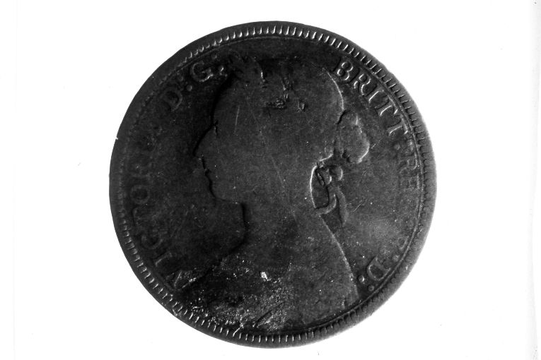 moneta - 1/2 penny (sec. XIX)