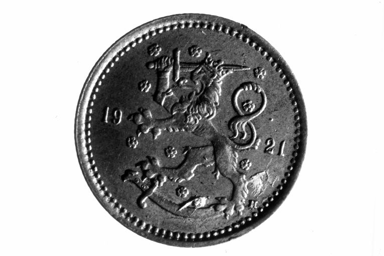 moneta - 1 markka (sec. XX)