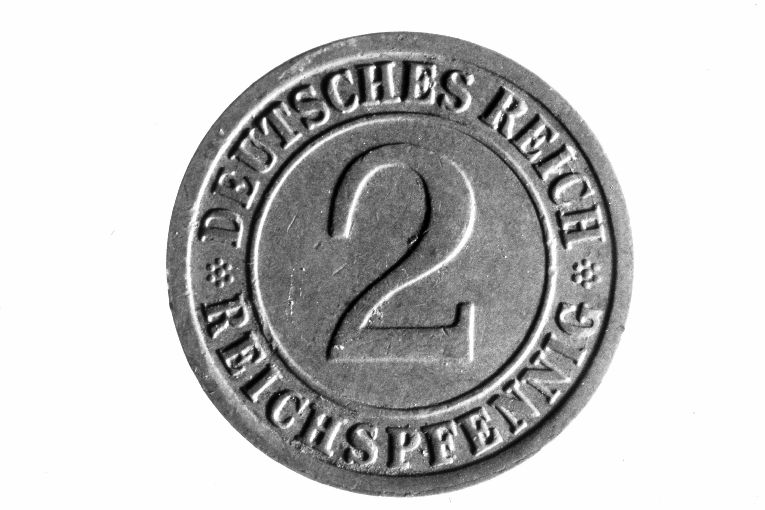 moneta - 2 pfennig (sec. XX)