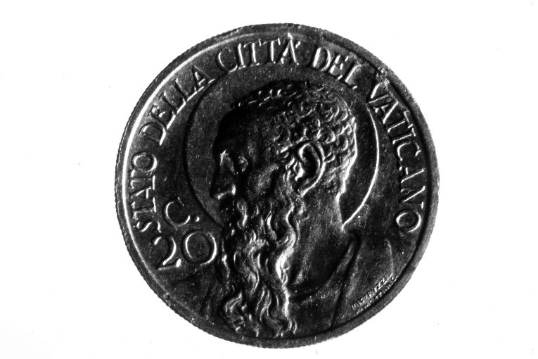 moneta - 20 centesimi di Mistruzzi Aurelio, Motti Attilio (sec. XX)
