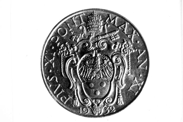 moneta - 1 lira di Mistruzzi Aurelio, Motti Attilio (sec. XX)