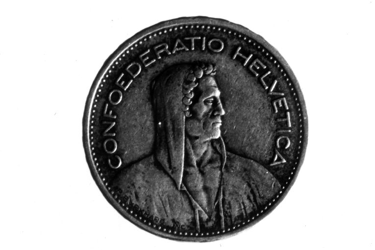 moneta - 5 francs di Burkhard P (sec. XX)