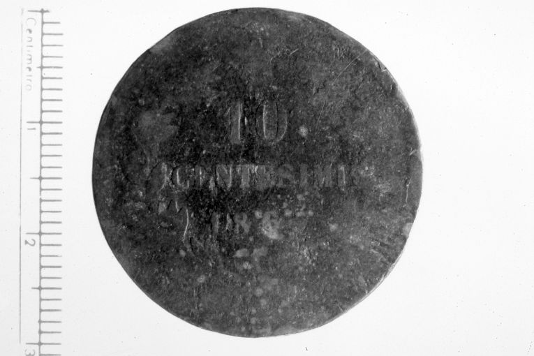 moneta - 10 centesimi (sec. XIX d.C)