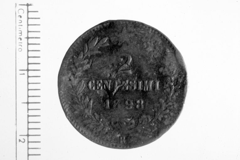 moneta - 2 centesimi (sec. XIX d.C)