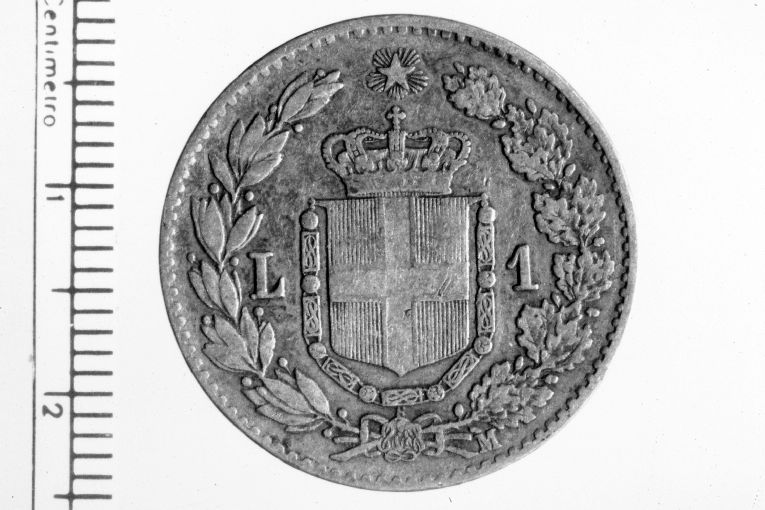 moneta - 1 lira (sec. XIX d.C)