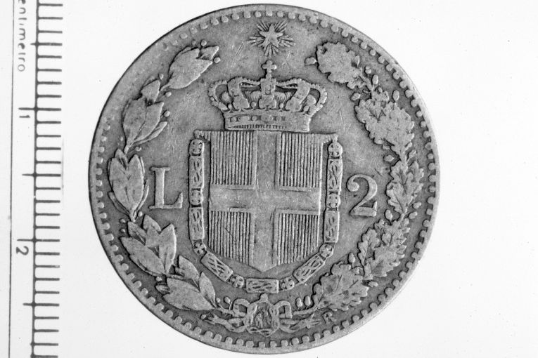moneta - 2 lire (sec. XIX d.C)