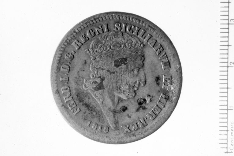 moneta - 1/2 piastra (sec. XIX)