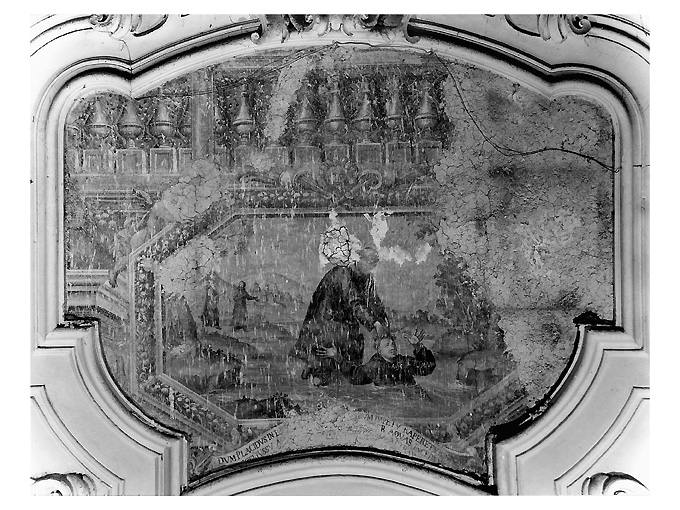 San Placido salvato da San Mauro (dipinto) - ambito napoletano (secc. XVI/ XVII)